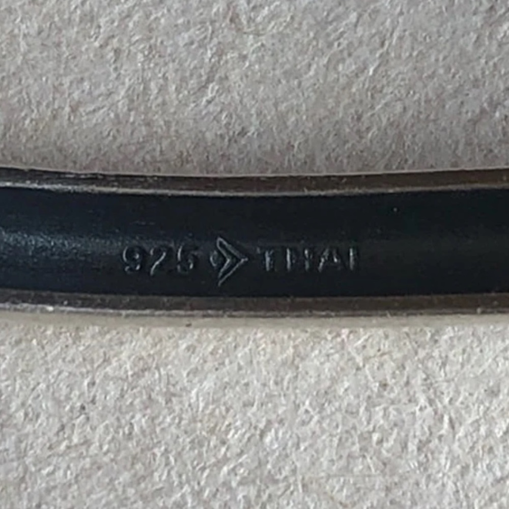 Silpada .925 Silver X O Willow Etched Bangle - Picture 6 of 7